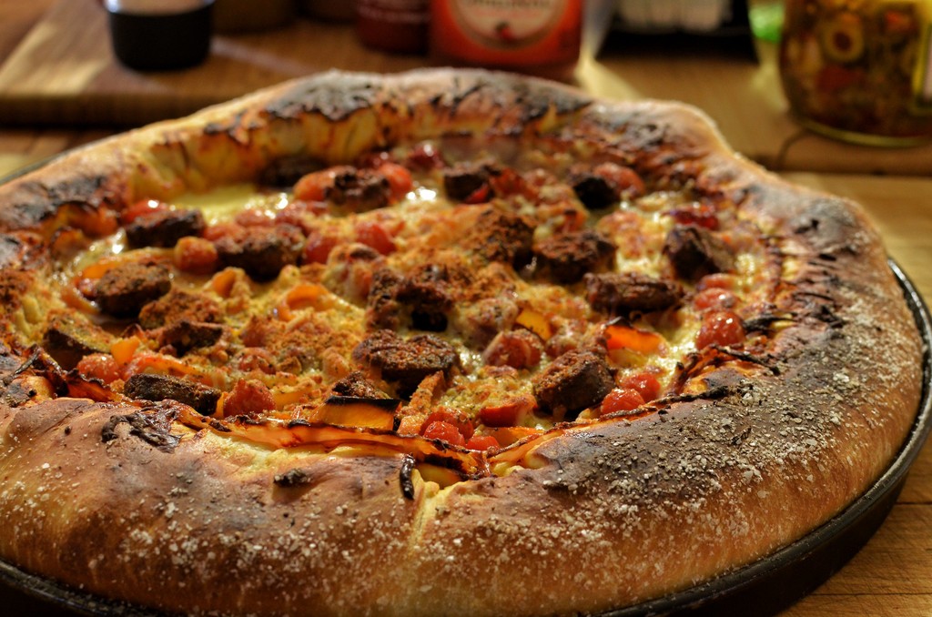 Mmm... cheese crust pizza