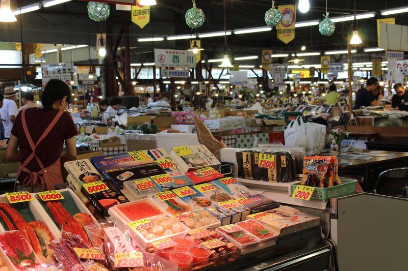 Feast on fresh and dried seafood at Hakodate Morning Market