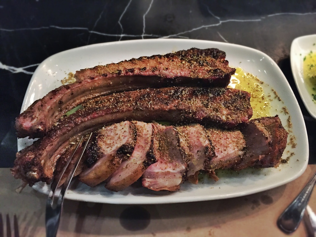 tomahawk pork chop 42oz, fennel pollen