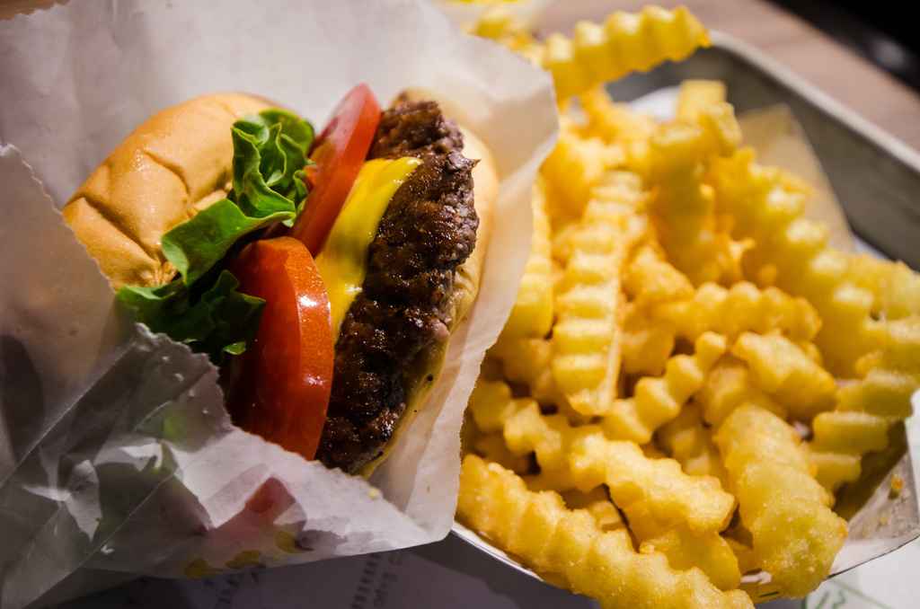 Shake Shack burger and fries