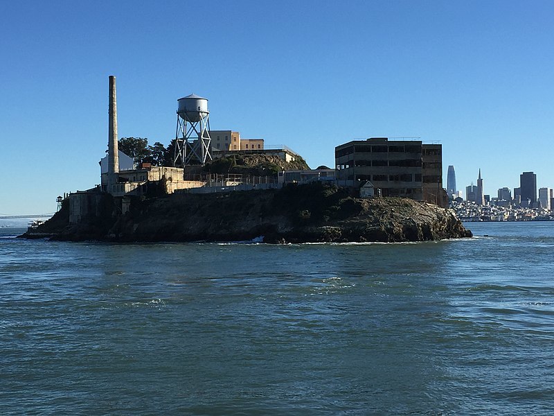 Alcatraz Island viewed from the north
