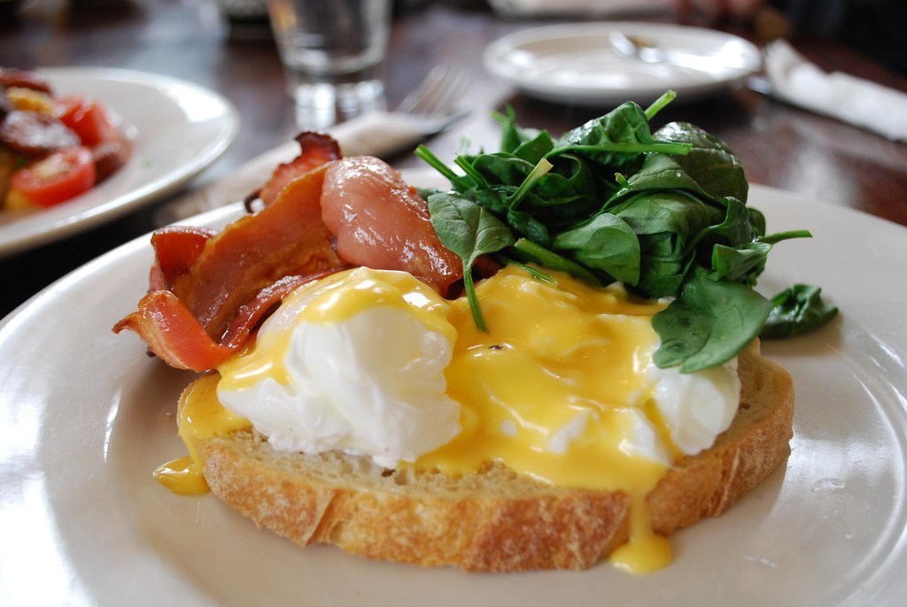 Eggs Benedict with Bacon - The Maling Room AUD13