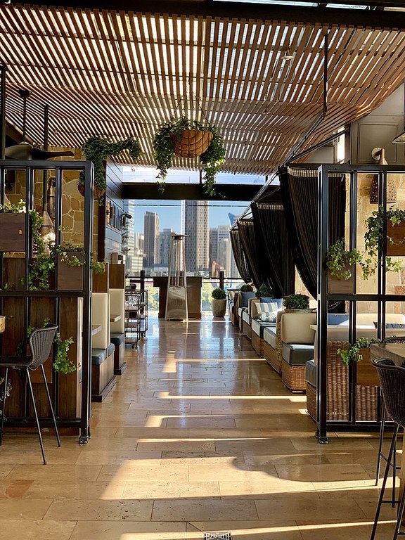 Interior of Eleven Rooftop Bar, Fortiude Valley, Brisbane, 03