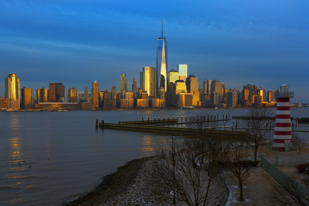 Manhattan at sunset