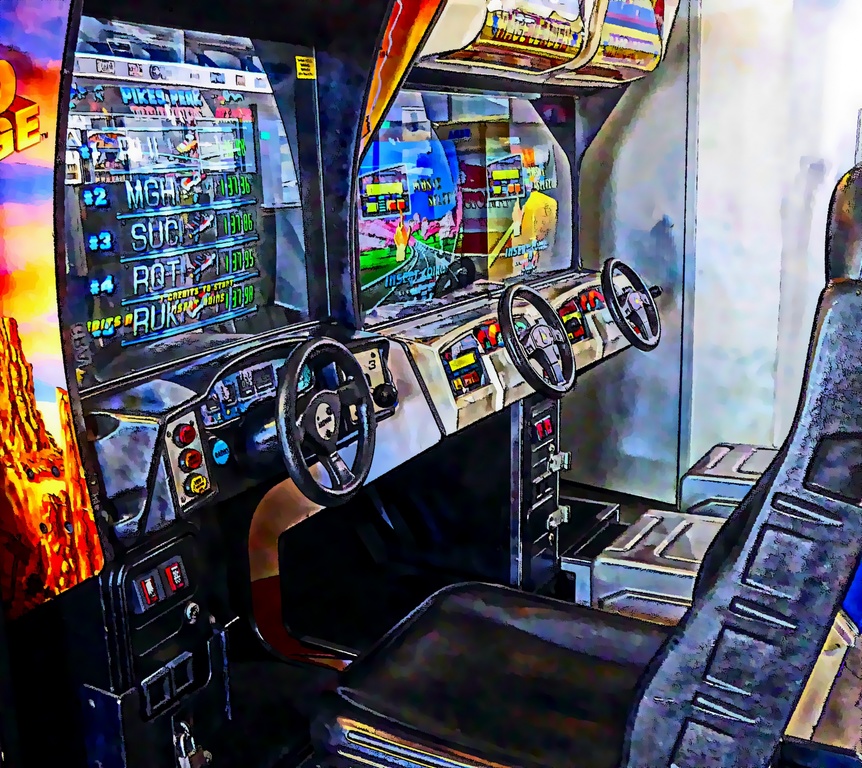 Try the arcade games