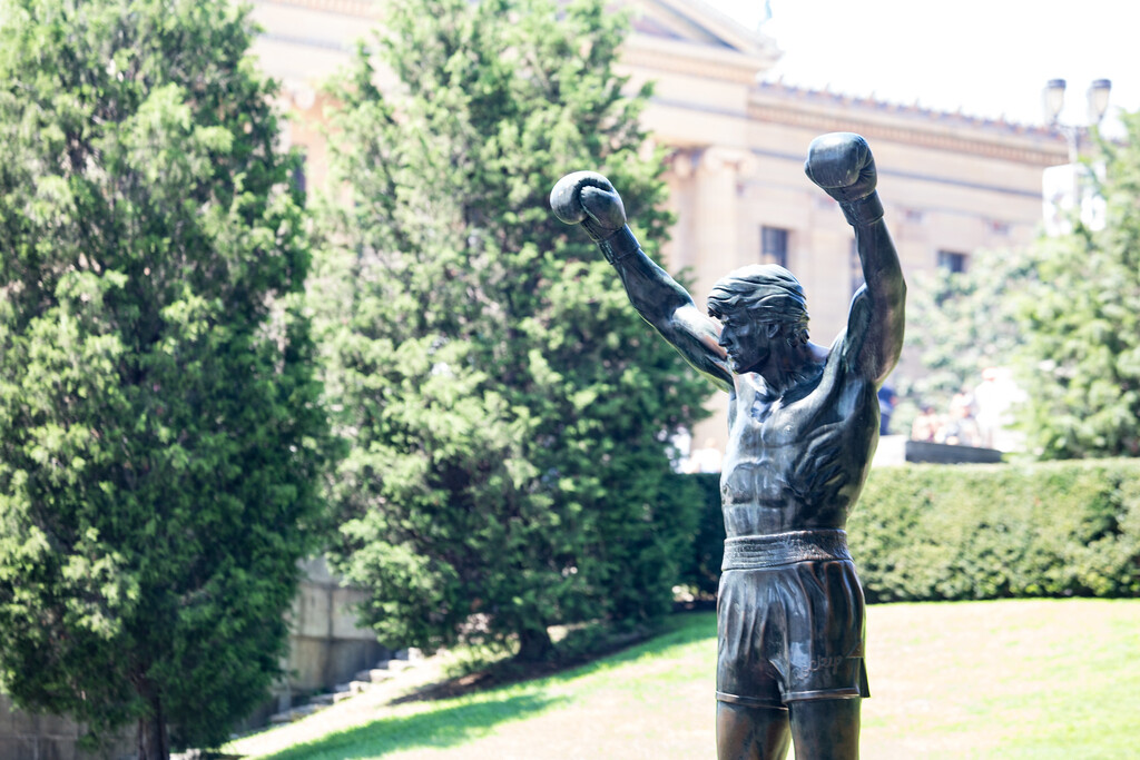 Rocky statue
