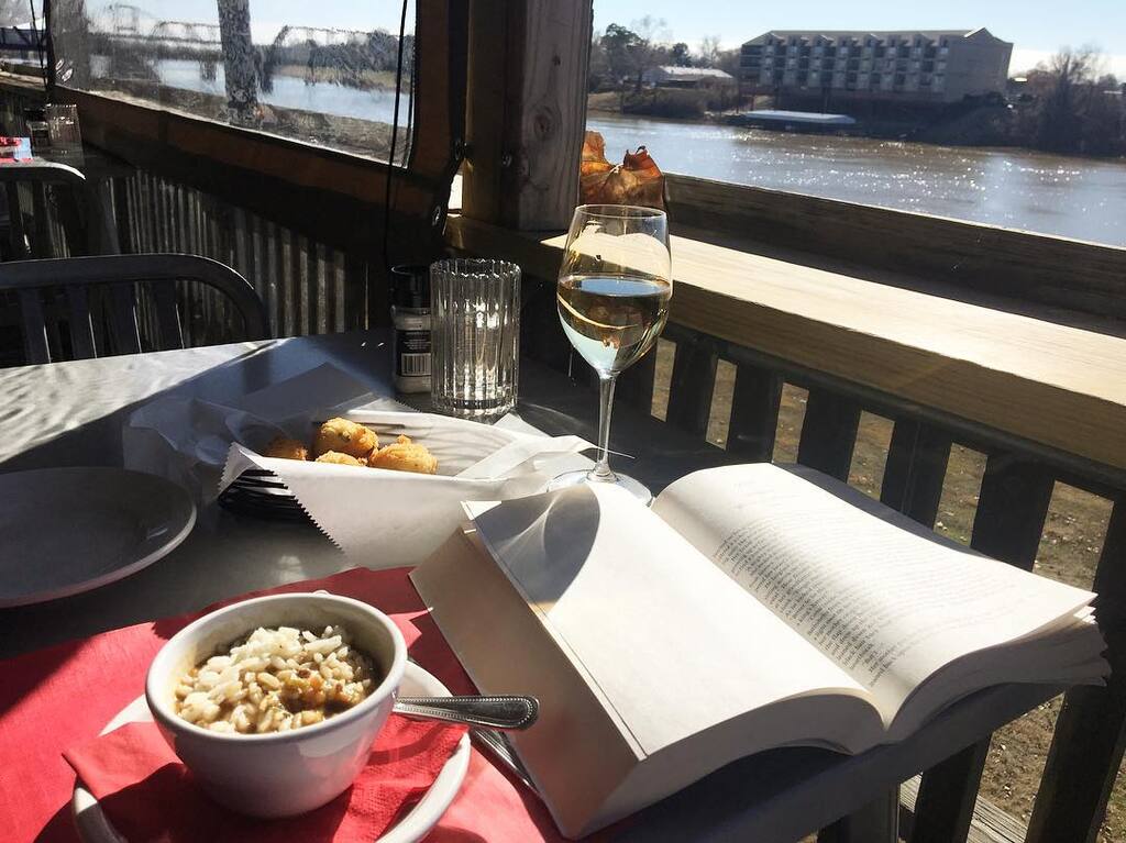 things to do in monroe louisiana | enjoy a meal in the rustic interior of warehouse no. 1 restaurant