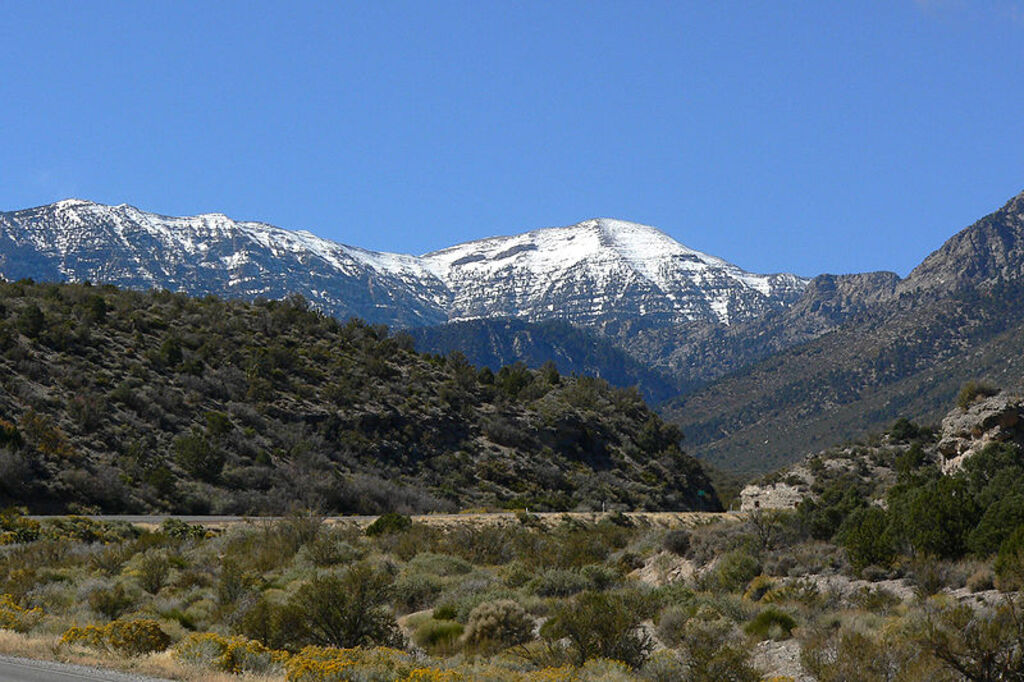 Mount Charleston from Kyle Canyon 2