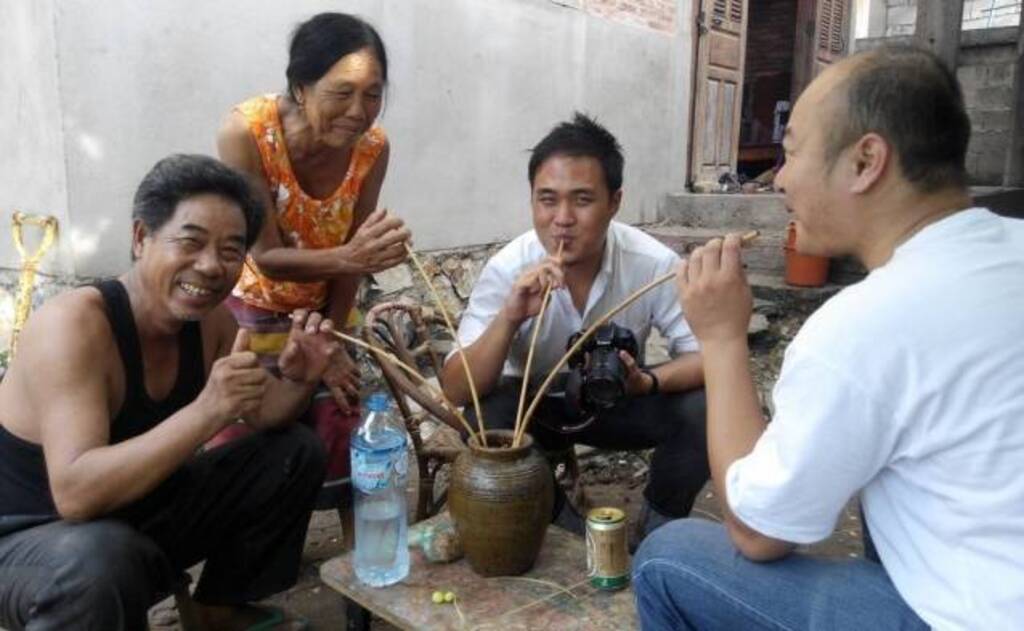 lao wine-making with khmu farmers