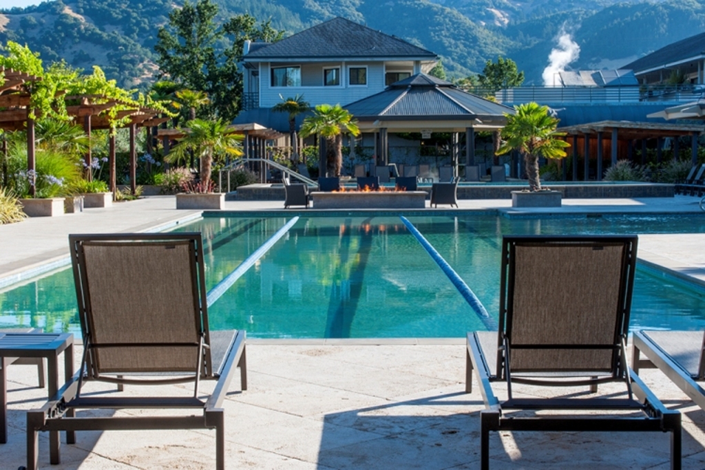 Calistoga Spa Hot Springs Pool View