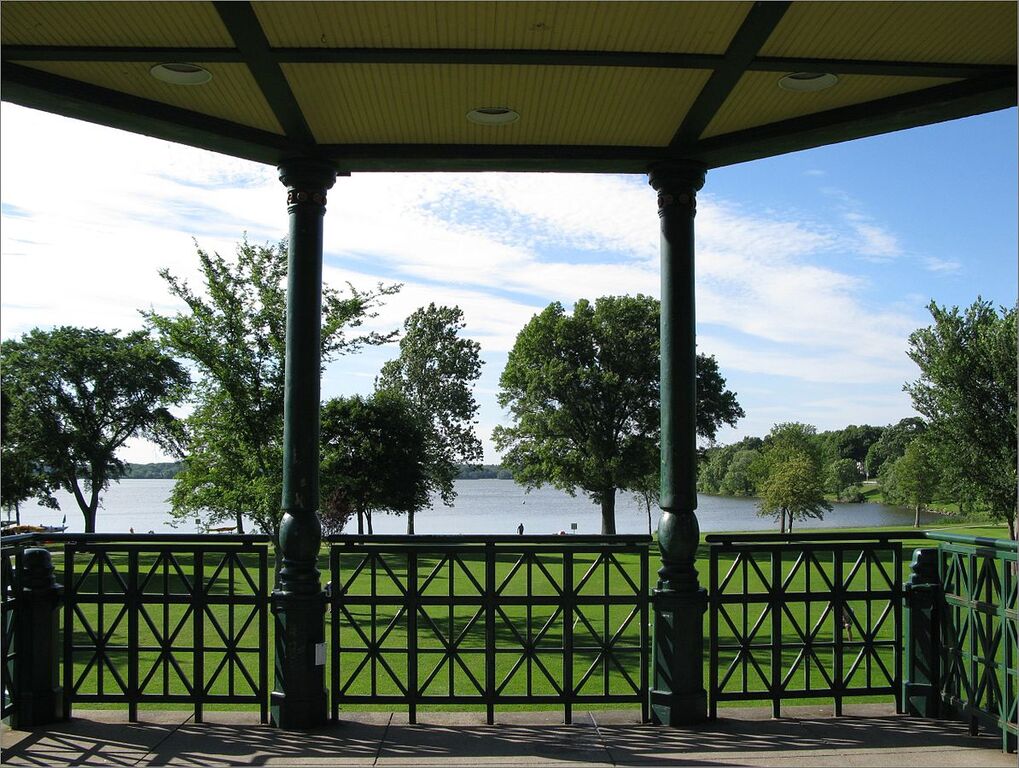View of Lake Quannapowitt from the Wakefield Bandstand