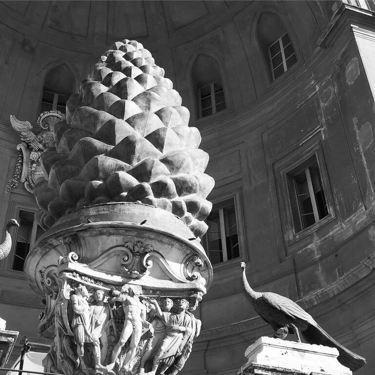 things to do in vatican city at night | enjoy a sumptuous dinner in the magnificent setting of the pinecone courtyard