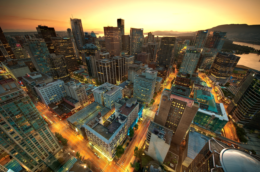 Downtown Vancouver Sunset