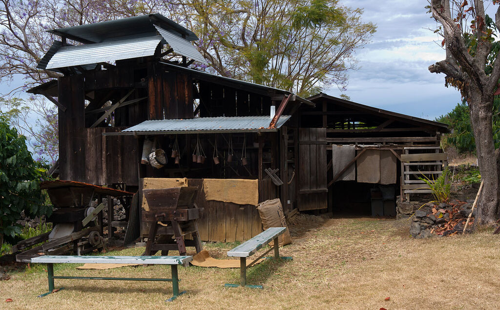 Historic coffee mill, Kona Coffee Living History Farm
