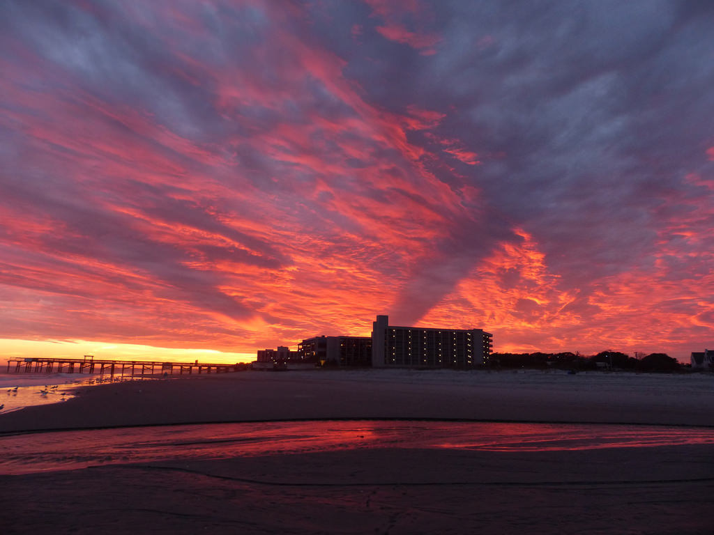 sunset at Myrtle Beach