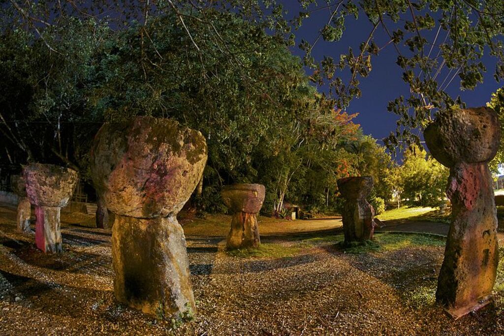 Latte Stones at Senator Angel Leon Guerrero Santos Memorial Park