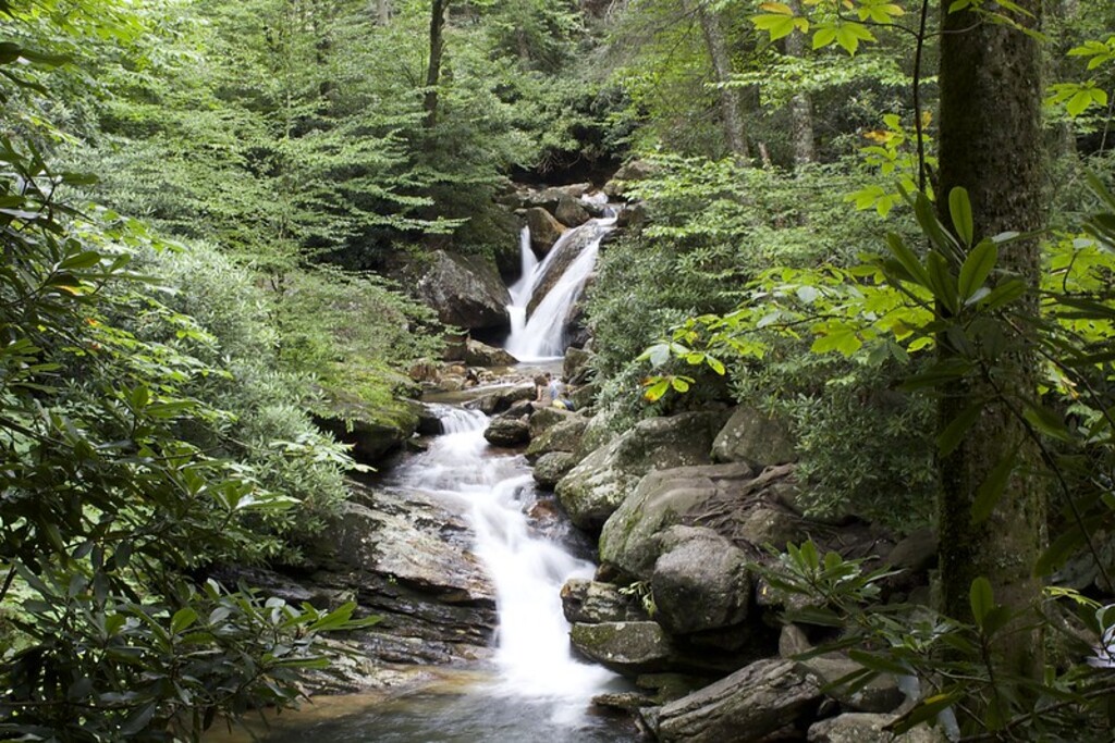 Skinny Dip Falls Western North Carolina Blue Ridge Parkway