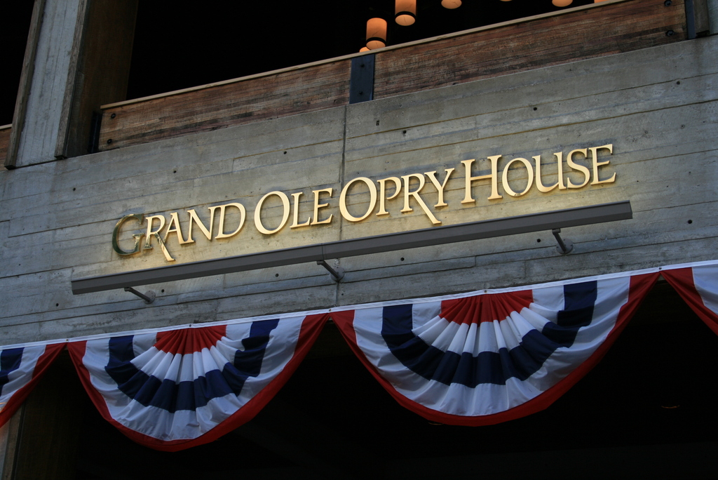 Grand Ole Opry House (entrance sign)