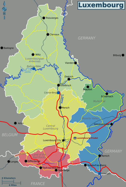 Luxembourg Wikivoyage Map 2017
