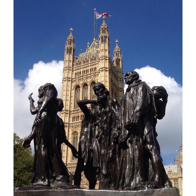things to do in calais france | stand in front of the original display of burghers of calais