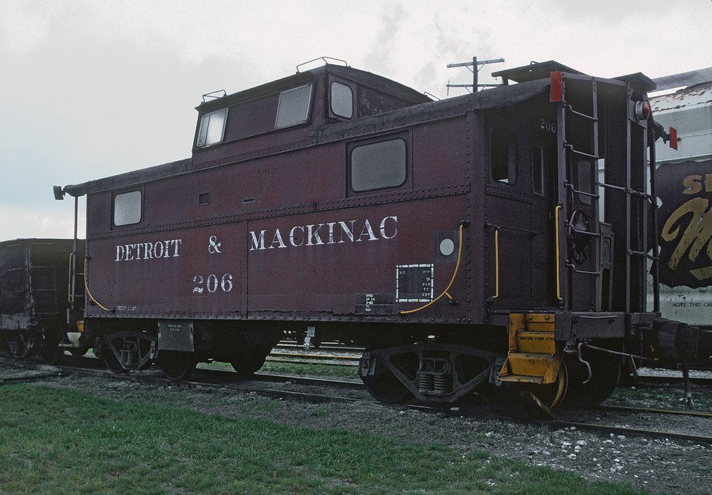 Detroit and Mackinac Caboose 206 at Tawas City, MI