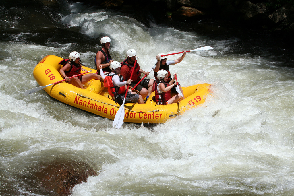 Nantahala River raft 2009