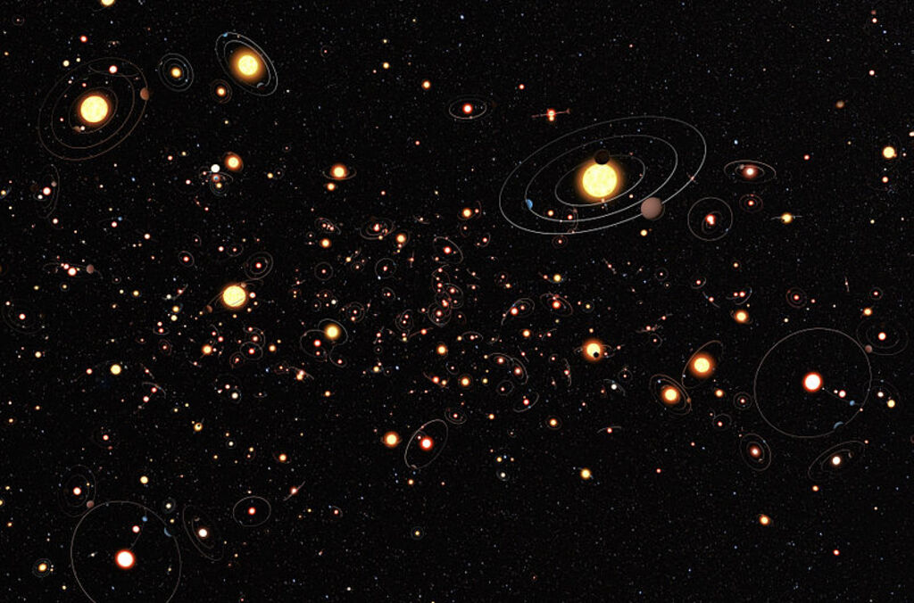 Planets everywhere (artist’s impression)