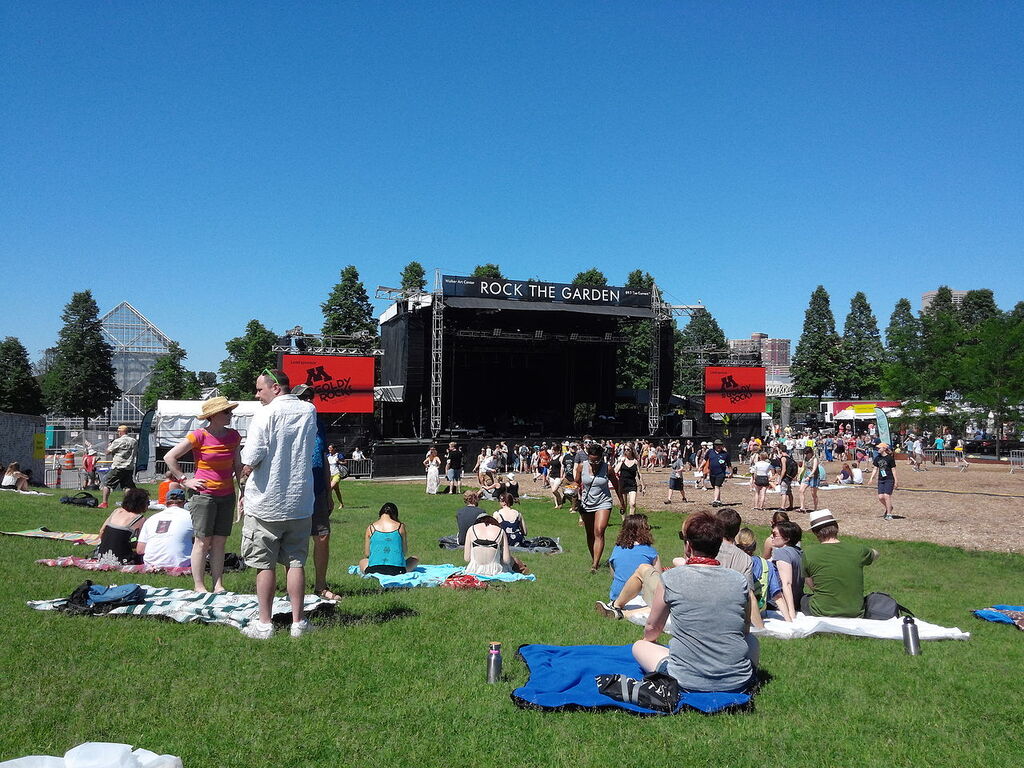 Rock the Garden stage, June 2014
