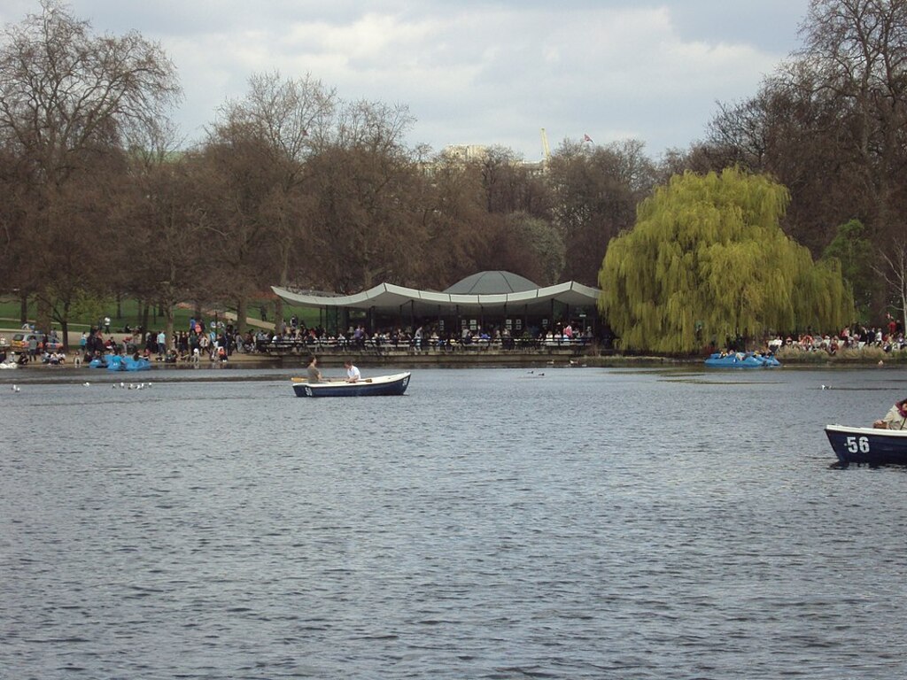 Serpentine Lake, Hyde Park, London, Looking towards The Dell Restaurant - DSC05432