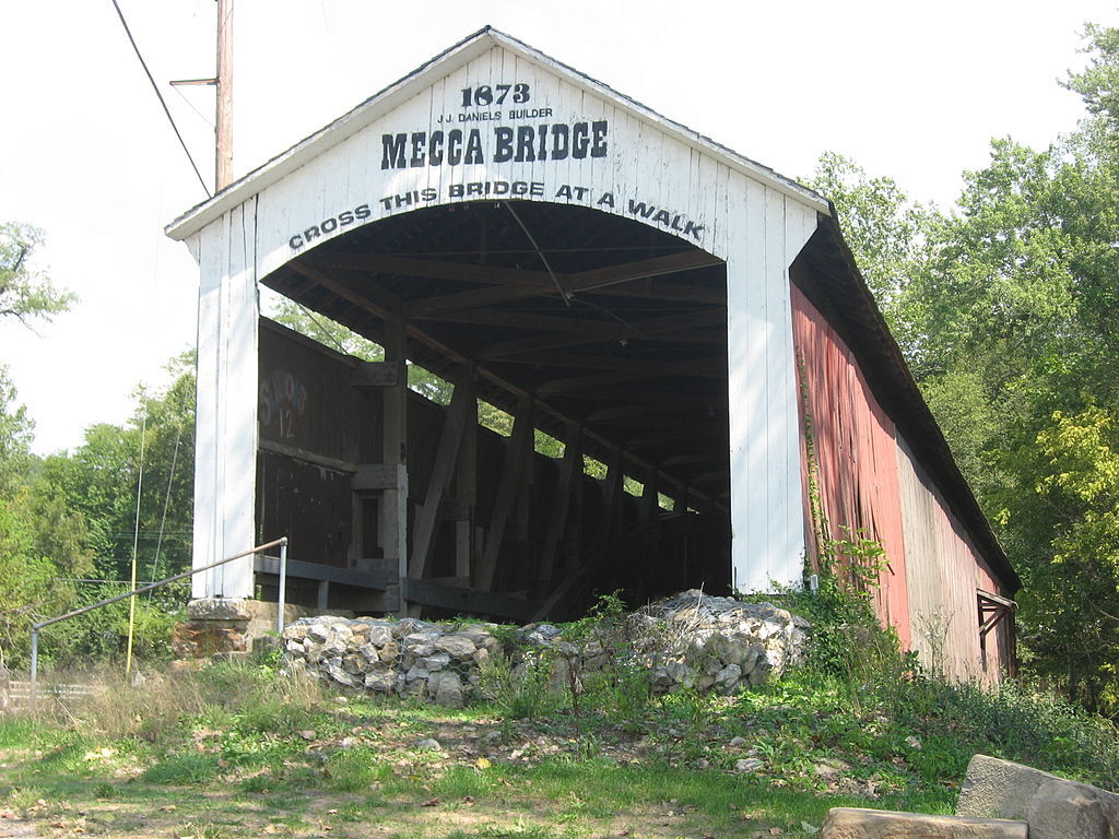 Mecca Covered Bridge from southwest