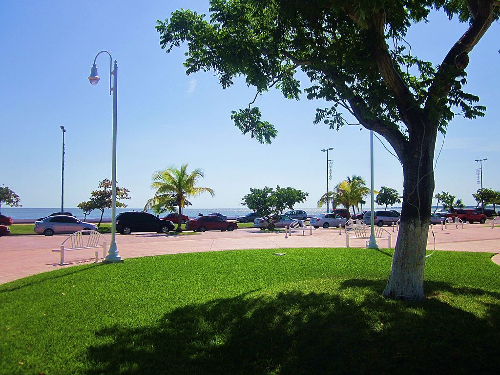 Jardines en la Explanada de la Bandera, Chetumal. - panoramio