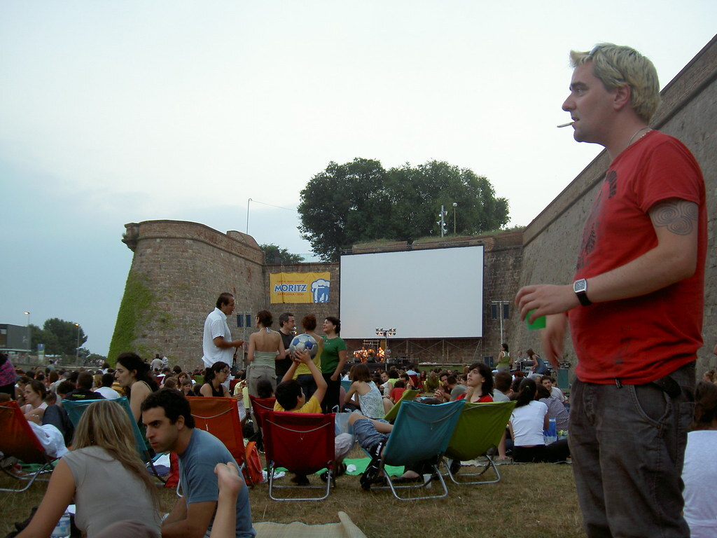 Outdoor cinema at Montjuic