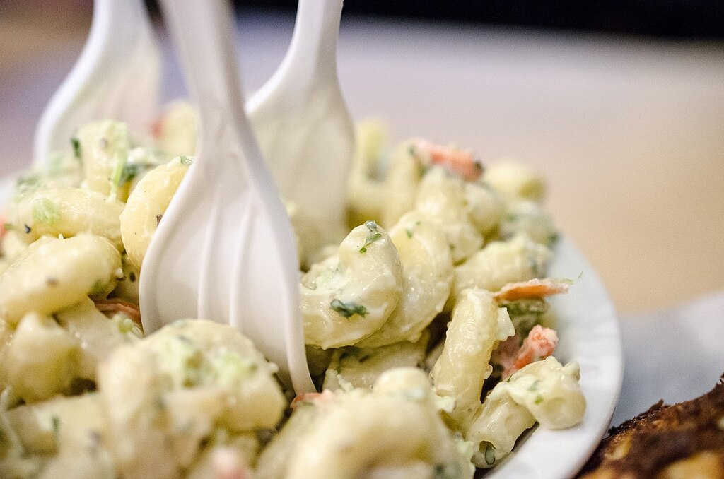 Macaroni salad at LP Steamers