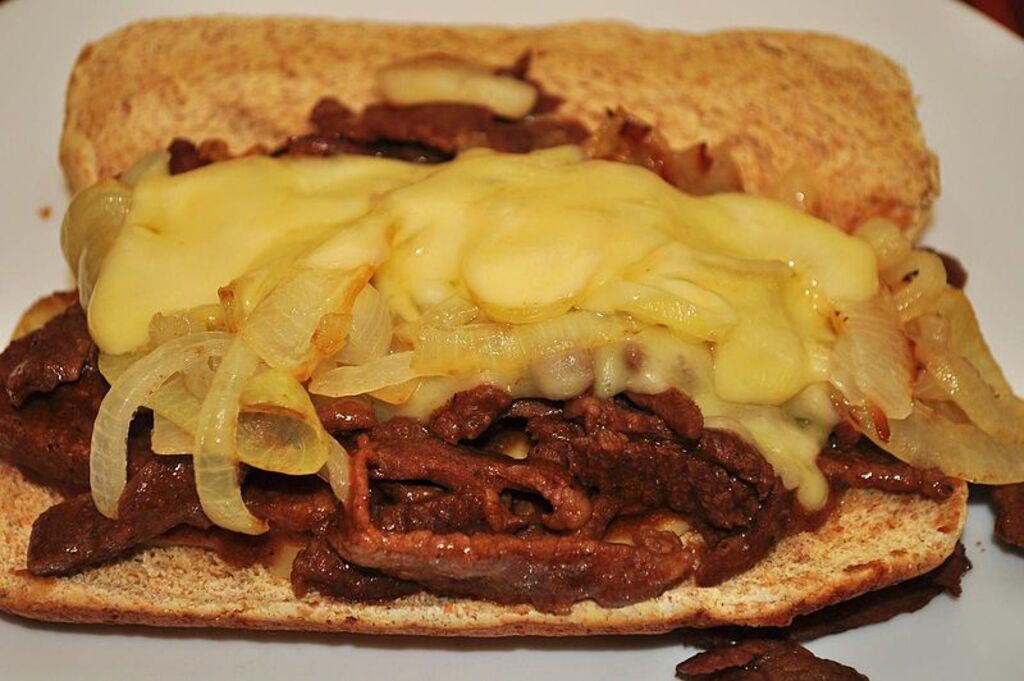 Philly cheesesteak sandwich
