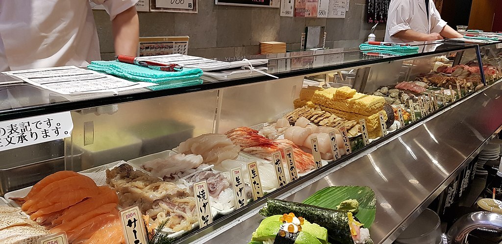 Uogashi Standing Sushi Bar, Shibuya Tokyo, Japan (33234037108)