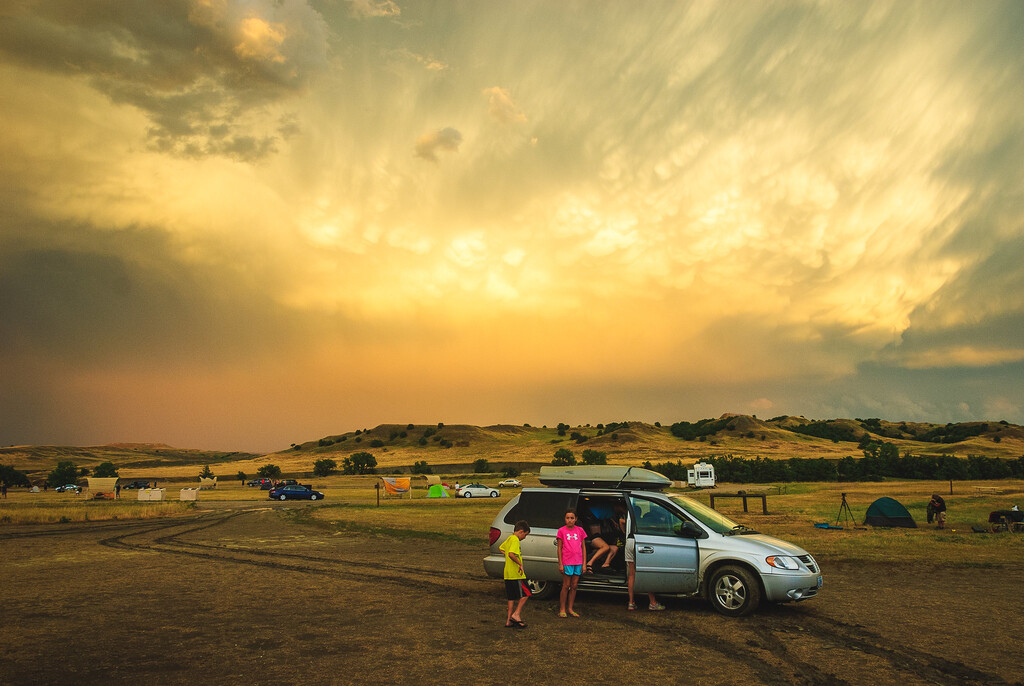 Sage Creek Campground after the rain