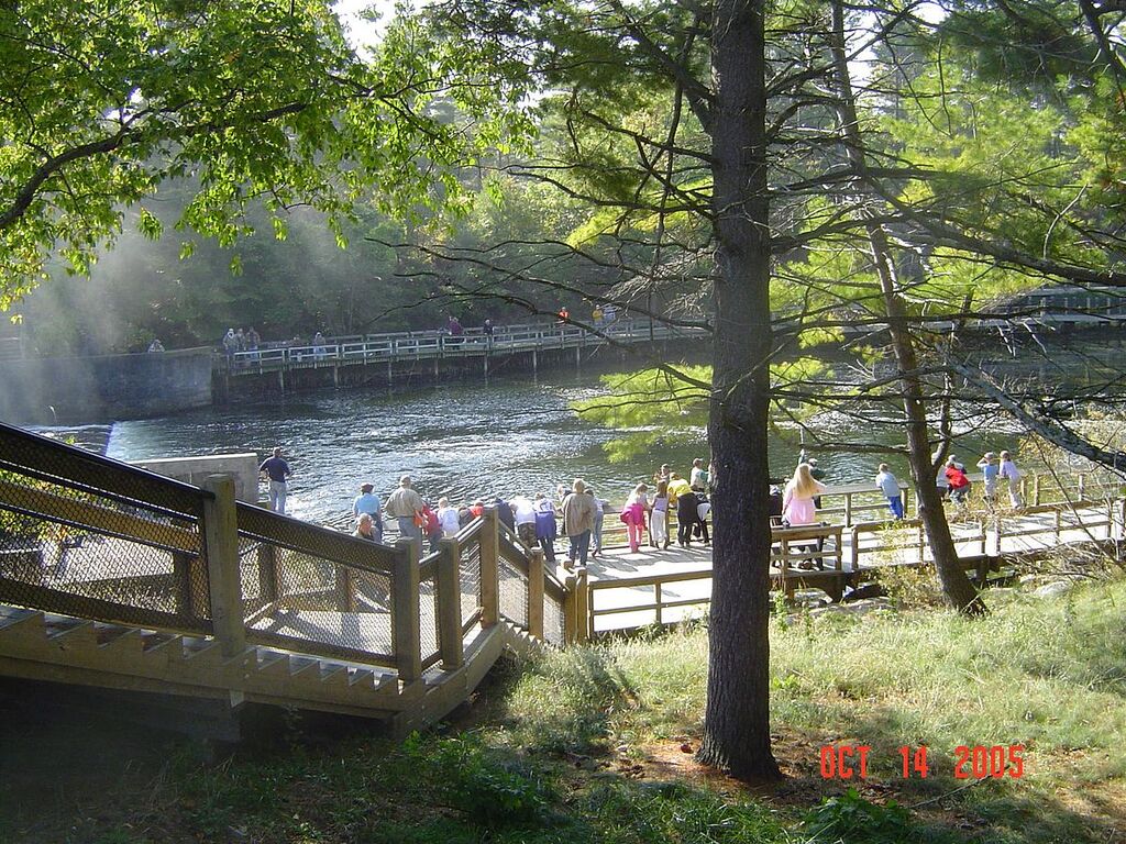 Ludington State Park people watching fishermen