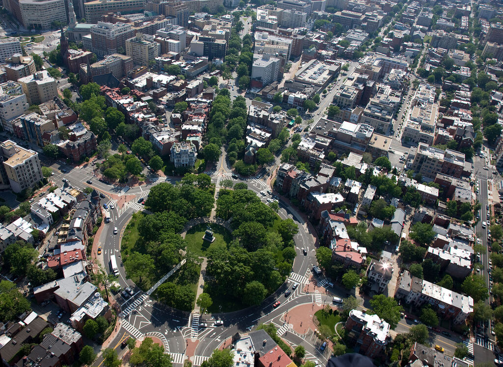 Aerial view of Logan Circle