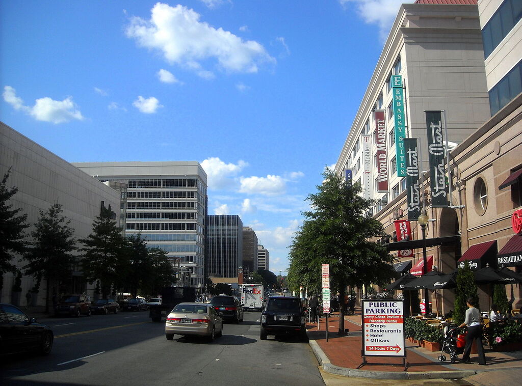 Wisconsin Avenue in Friendship Heights