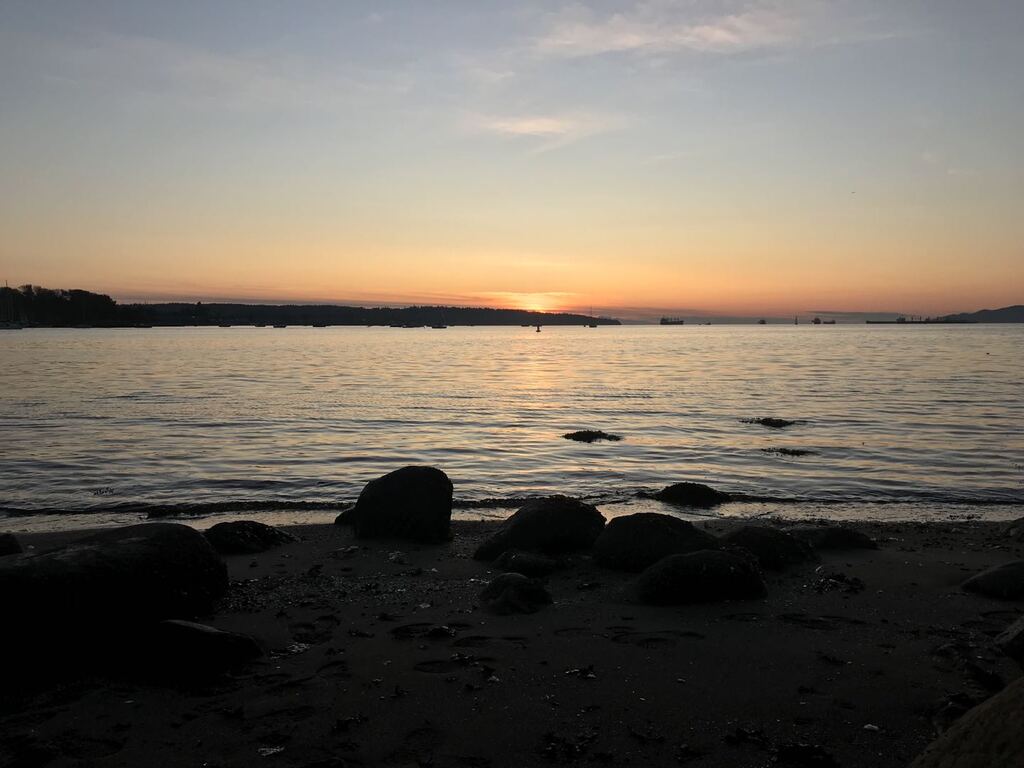 Sunset of sunset beach,West Vancouver