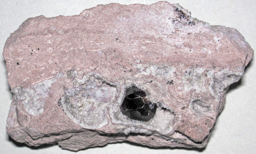 Garnet in rhyolite (Garnet Hill Rhyolite, Late Eocene, 36-37 Ma