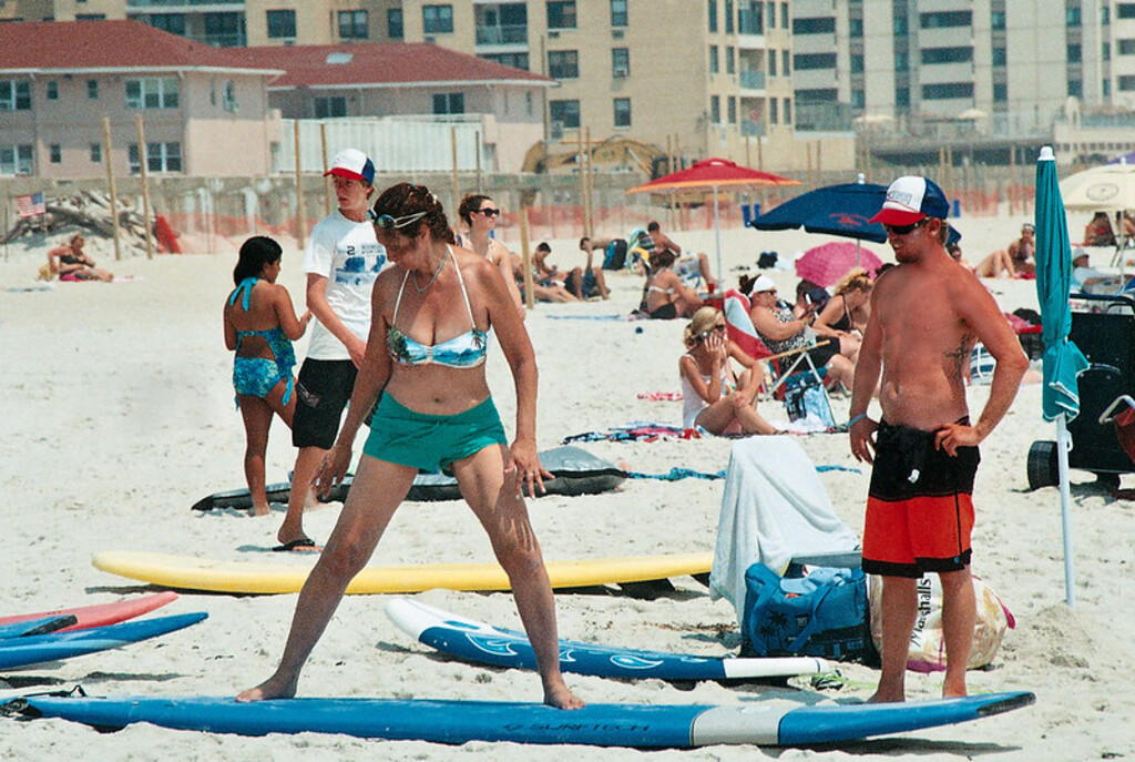 Millie Harper surfing - July 19, 2013