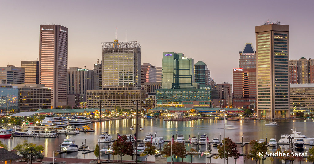 Baltimore Skyline, Maryland (USA) - Oct 2014