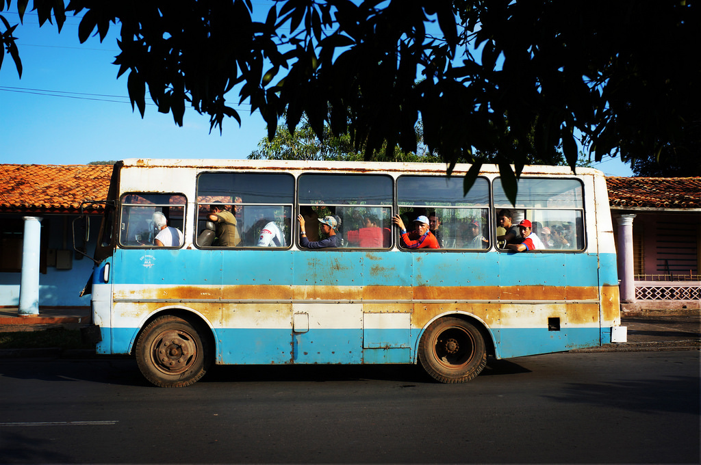 The bus in Vinales, Cuba