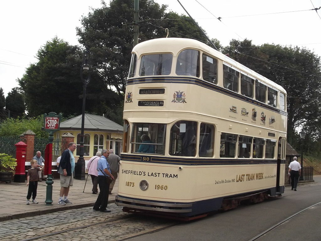Sheffield 510 - Tramway Street, Crich Tramway Village - National Tramway Museum - Crich (15373508485)