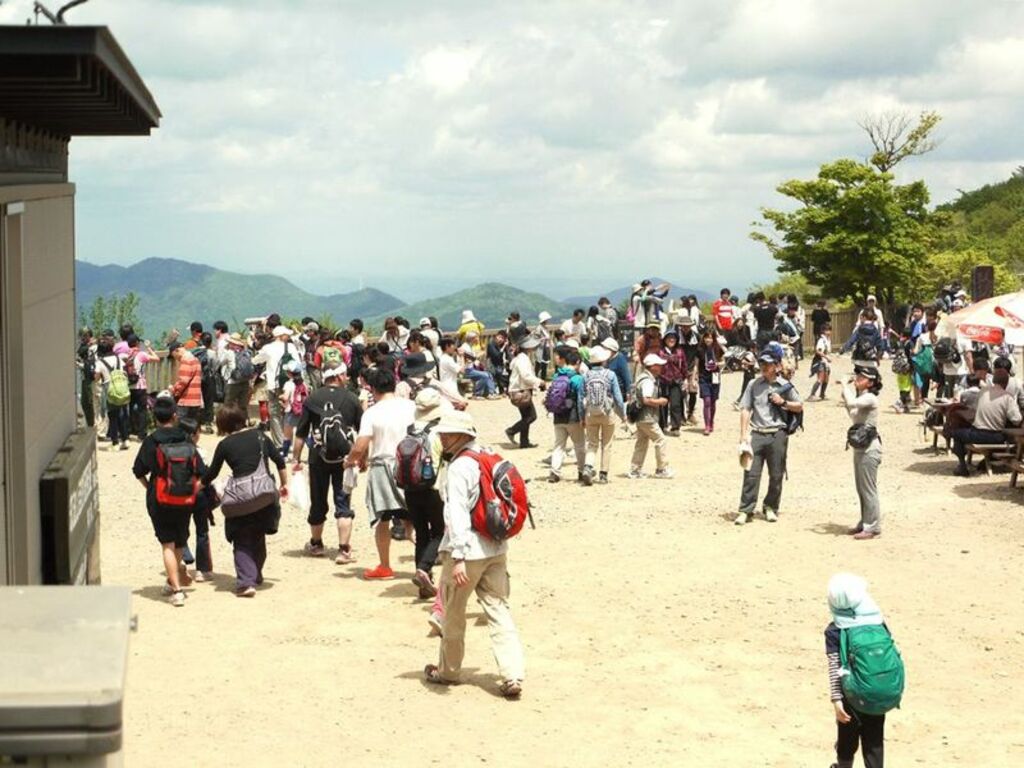 Climb the famous double peaks of Mount Tsubaka