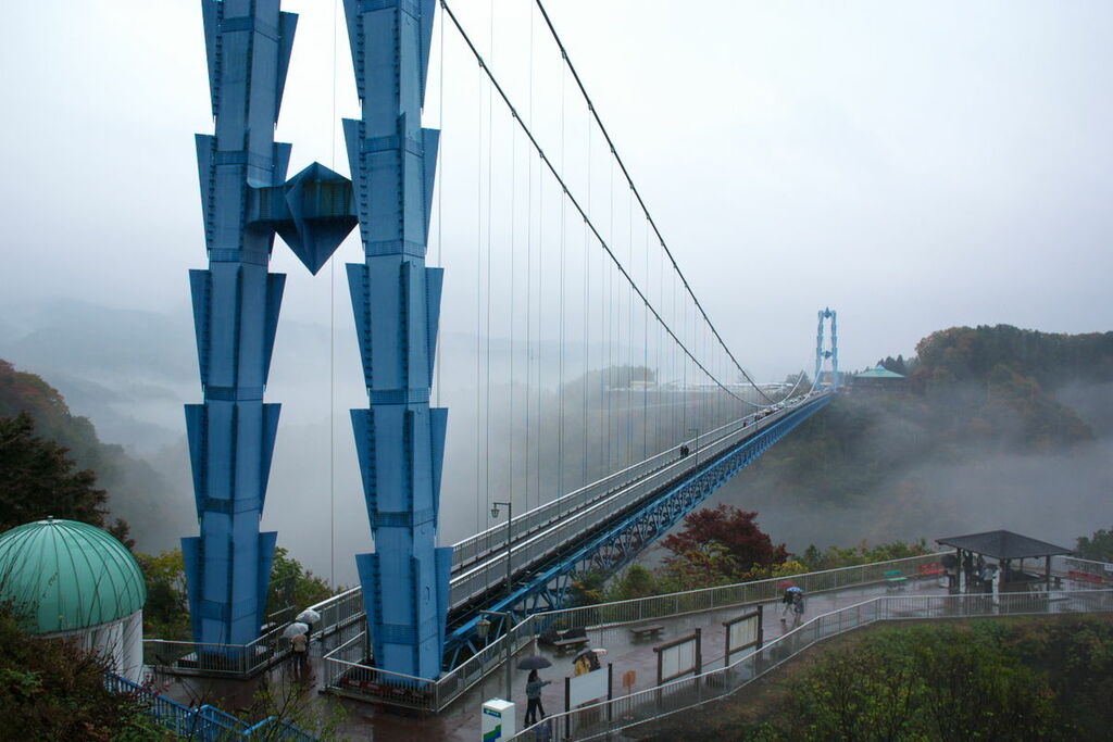 Ryujin big suspension bridge