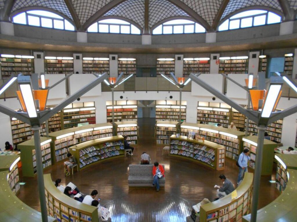 Curl up with a book at the spectacular Mito City Seibu Library