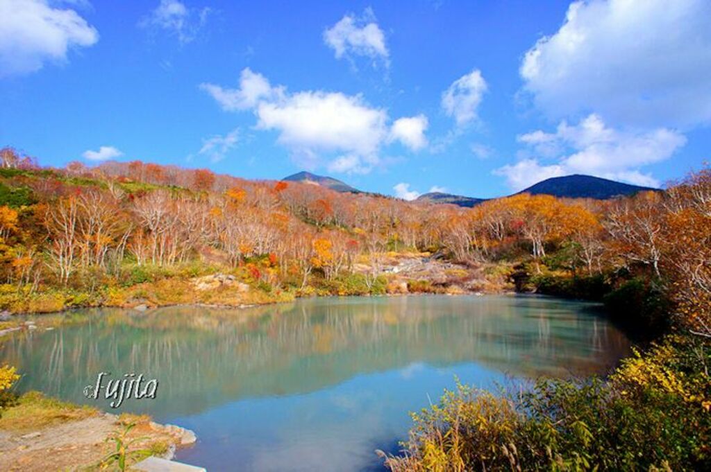 Soak in the famous sulphur springs of Mount Hakkoda