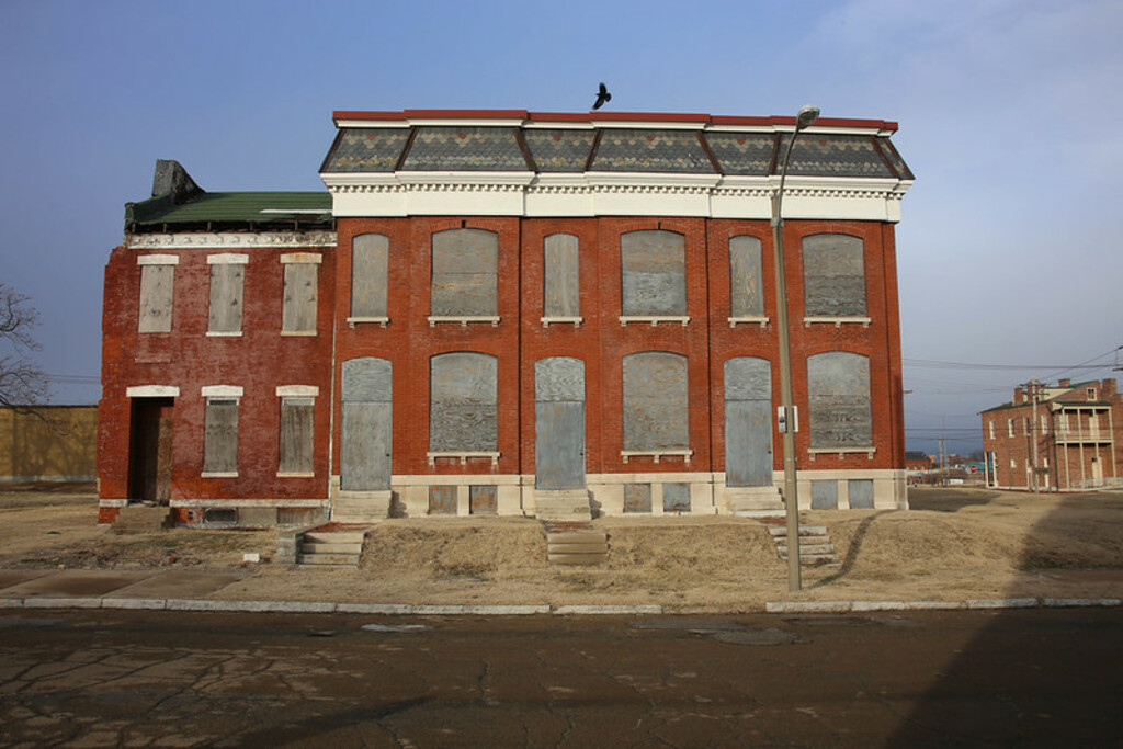 Boarded up near Scott Joplin House